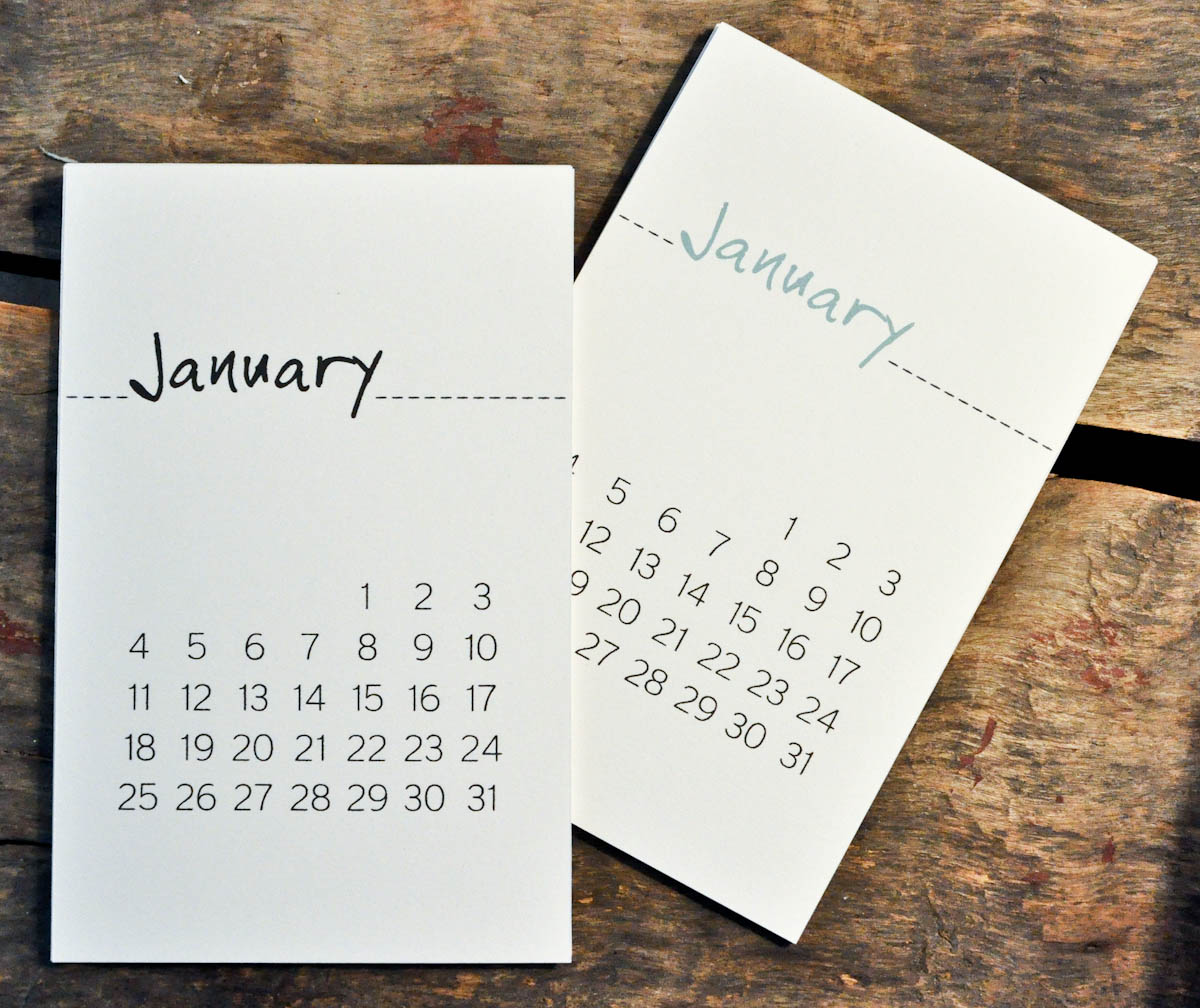 make your own mini calendar