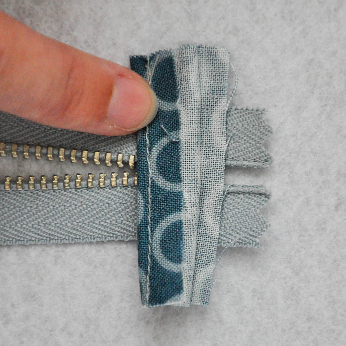 Zipper Pouch with Tabs Tutorial - telafante